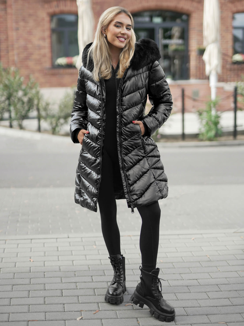 Sieviešu jaka melna OZONEE JS/16M9100/392Z