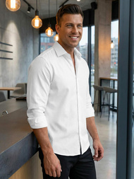 Vīriešu krekls balts OZONEE V/V189