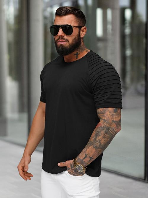 Vīriešu T-krekls Melns OZONEE JS/8T88/3Z