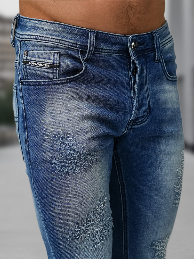 Vīriešu džinsi zili OZONEE NB/MP0009BS