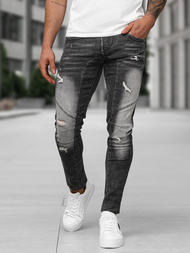 Vīriešu džinsi debesu melni OZONEE NB/MP0045NZ