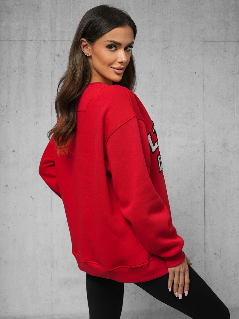 Džemperis sarkans OZONEE O/SWE23055