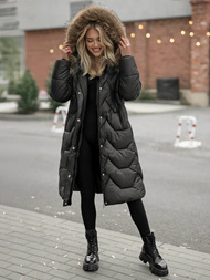 Sieviešu ziemas jaka melna OZONEE O/5M3229/392Z