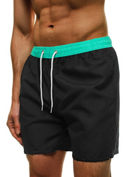 Vīriešu peldbikses melni-piparmētra OZONEE ST005-7