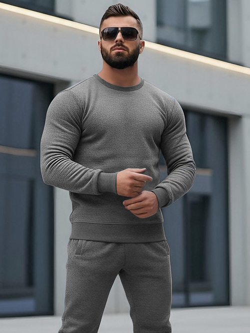 Vīriešu treniņtērps grafīta OZONEE JS/68C10380/5Z