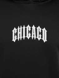 Vīriešu džemperis ar kapuci melna OZONEE JS/21B1903/3