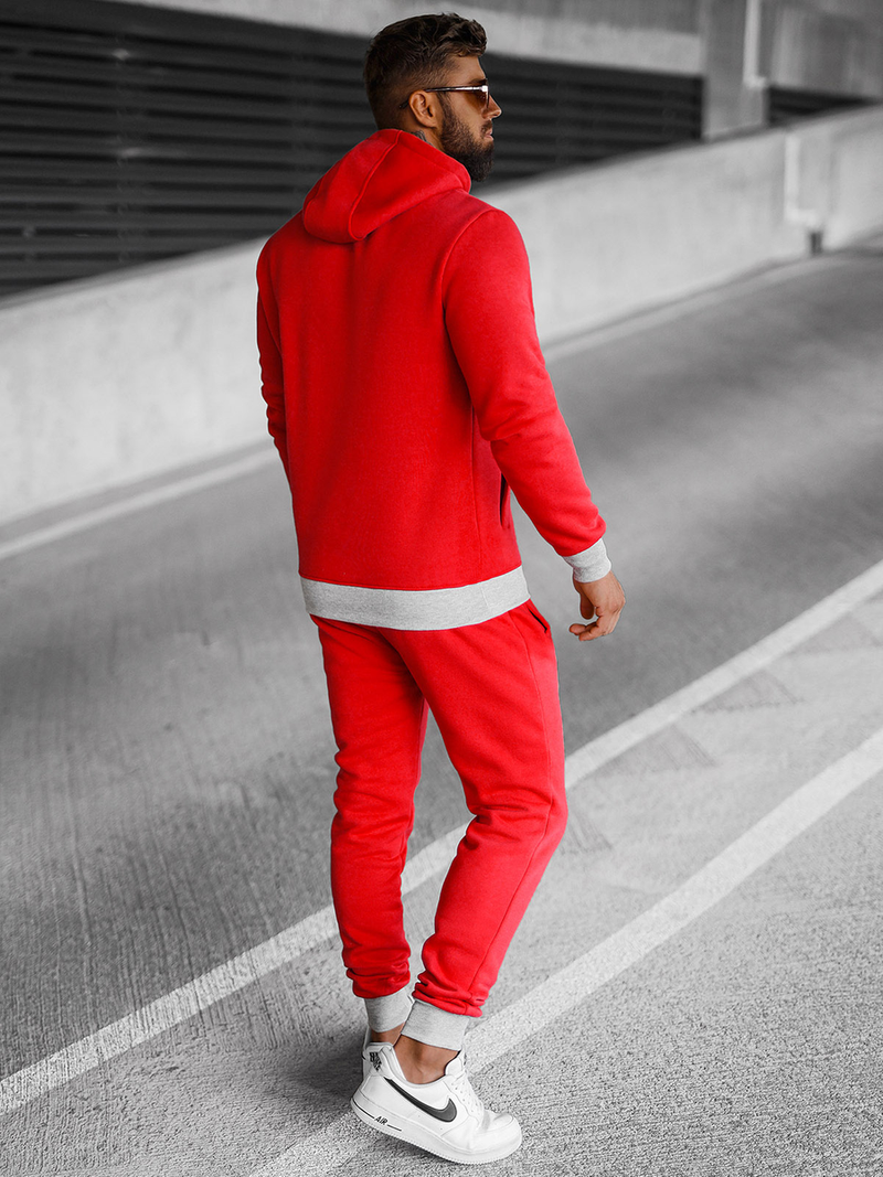 Vīriešu treniņtērps sarkans OZONEE JS/8C59/18Z