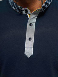 Vīriešu polo krekls tumši zila OZONEE O/DA803