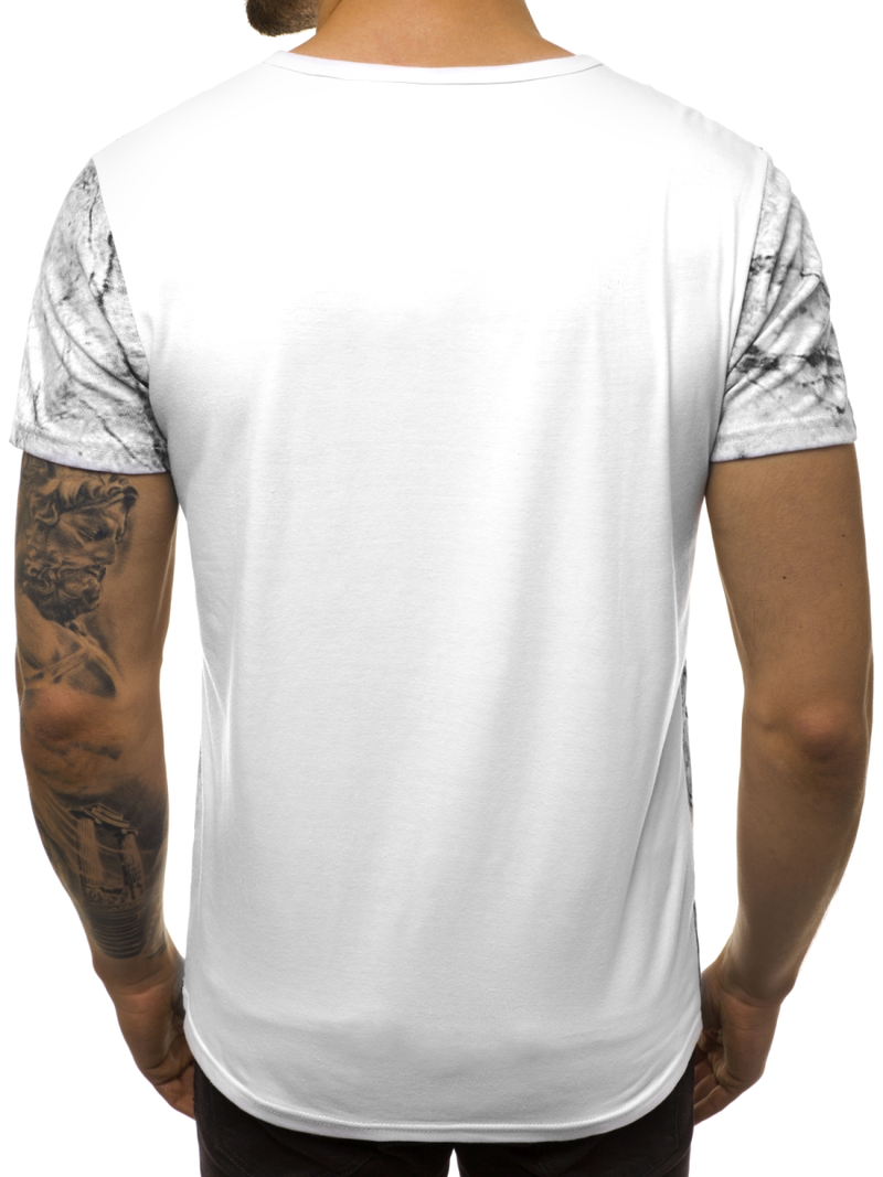 Vīriešu T-krekls balts OZONEE JS/SS10925
