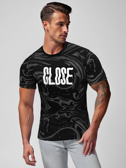 Vīriešu T-krekls Melns OZONEE O/MPO3470Z