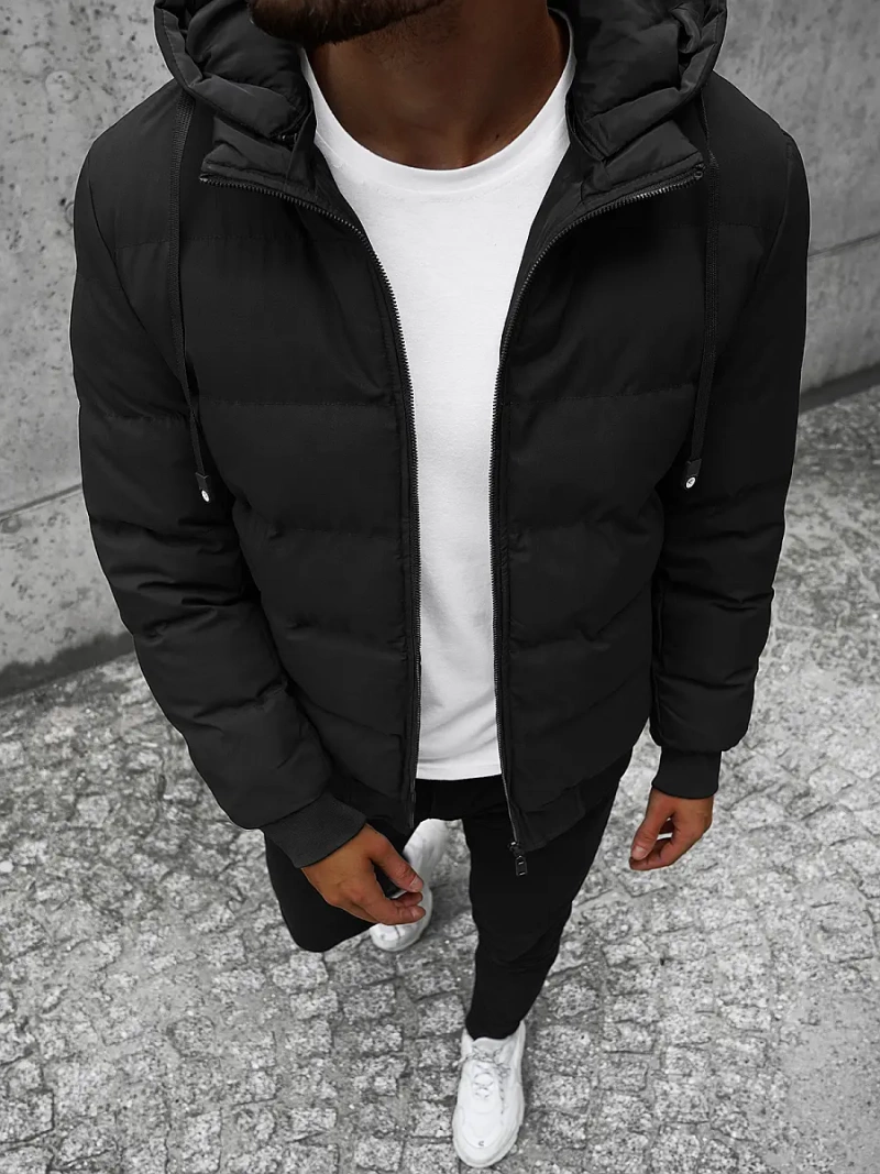 Vīriešu divpusēja virsjaka melns OZONEE JS/M761/392