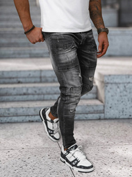 Vīriešu džinsi melni OZONEE NB/MP0155N