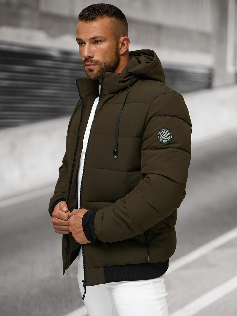 Vīriešu parka brūna OZONEE JS/31M5023/84