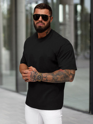 Vīriešu t-krekls melns OZONEE JS/67T1298/3