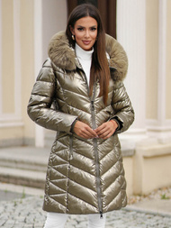 Sieviešu jaka zelts OZONEE JS/16M9100/403Z