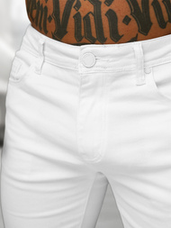 Vīriešu džinsa šorti baltas OZONEE O/UM873