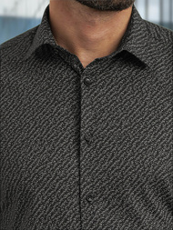 Vīriešu krekls melns OZONEE V/V184