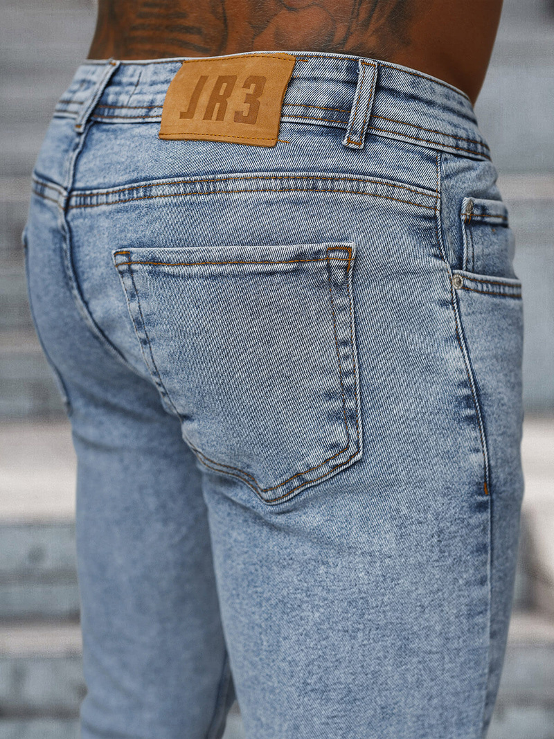 Vīriešu džinsi debesu zili OZONEE O/2339/2