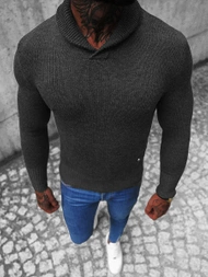 Vīriešu svīteris grafīta OZONEE NB/MM6018/3