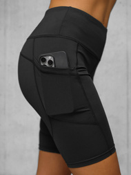 Īsi melni sieviešu legingi OZONEE JS/XY24003S