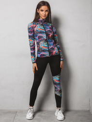 Sieviešu trīsdaļīgs sporta komplekts krāsains OZONEE O/MS09Z