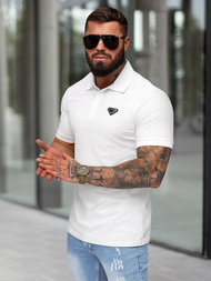 Vīriešu polo krekls balts OZONEE NB/MT3122