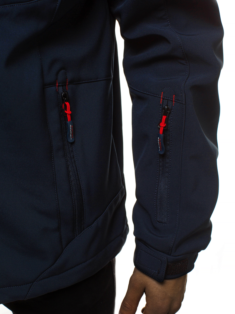 Vīriešu softshell virsjaka tumši zili-sarkana OZONEE GE/12262