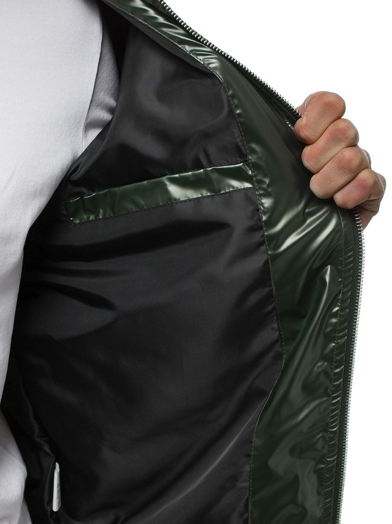 Vīriešu bomber virsjaka zaļa OZONEE N/6147