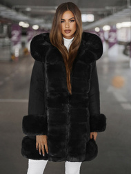 Sieviešu ziemas jaka melna OZONEE JS/11Z8089Z