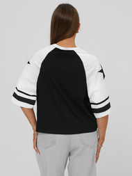 Sieviešu T-krekls Melns OZONEE JS/R62493