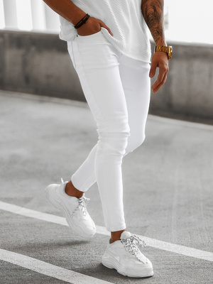 Vīriešu džinsi baltas OZONEE E/5348/01Z