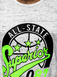 Vīriešu T-krekls pelēks OZONEE JS/KS2043Z