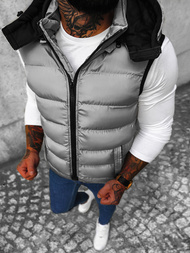 Vīriešu veste pelēka OZONEE N/7129