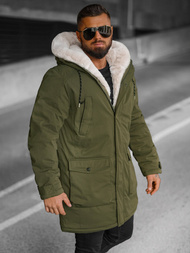 Vīriešu parka zaļa OZONEE JS/5M120/136Z