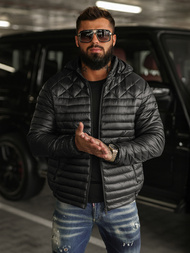 Vīriešu jaka melna OZONEE JS/16M9328/392BZ