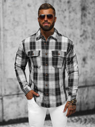 Vīriešu krekls melna OZONEE NB/MC727N