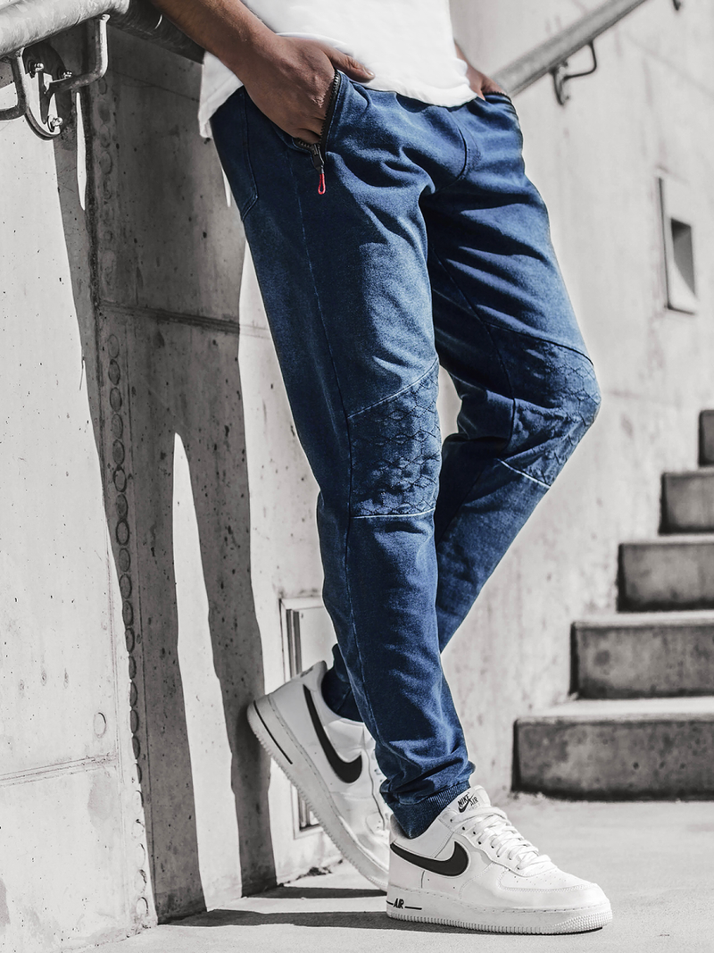 Vīriešu jogger bikses debesu zilas OZONEE JS/KK1106