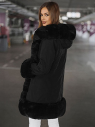 Sieviešu ziemas jaka melna OZONEE JS/11Z8089Z