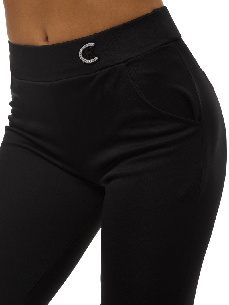 Sieviešu īsi legingi melni OZONEE JS/1027/B1