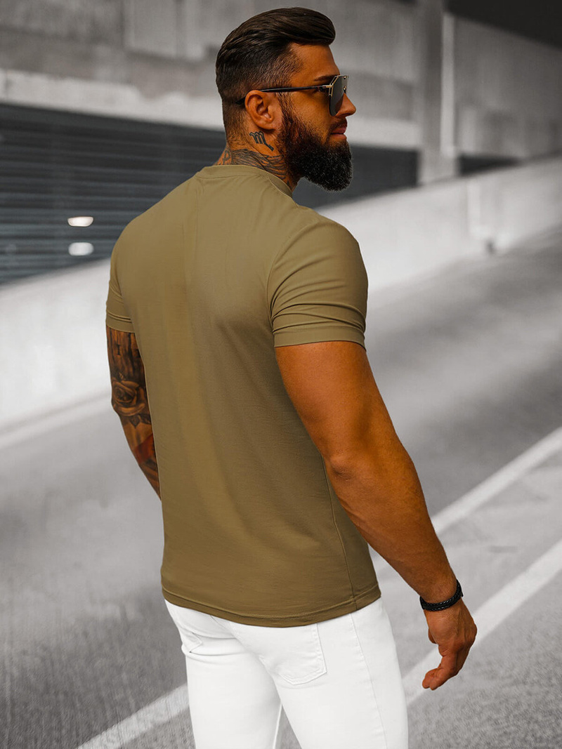 Vīriešu t-krekls brūns OZONEE NB/MT3001