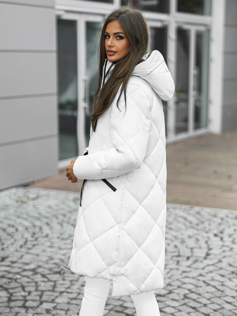 Sieviešu jaka balta OZONEE JS/5M3168/281Z