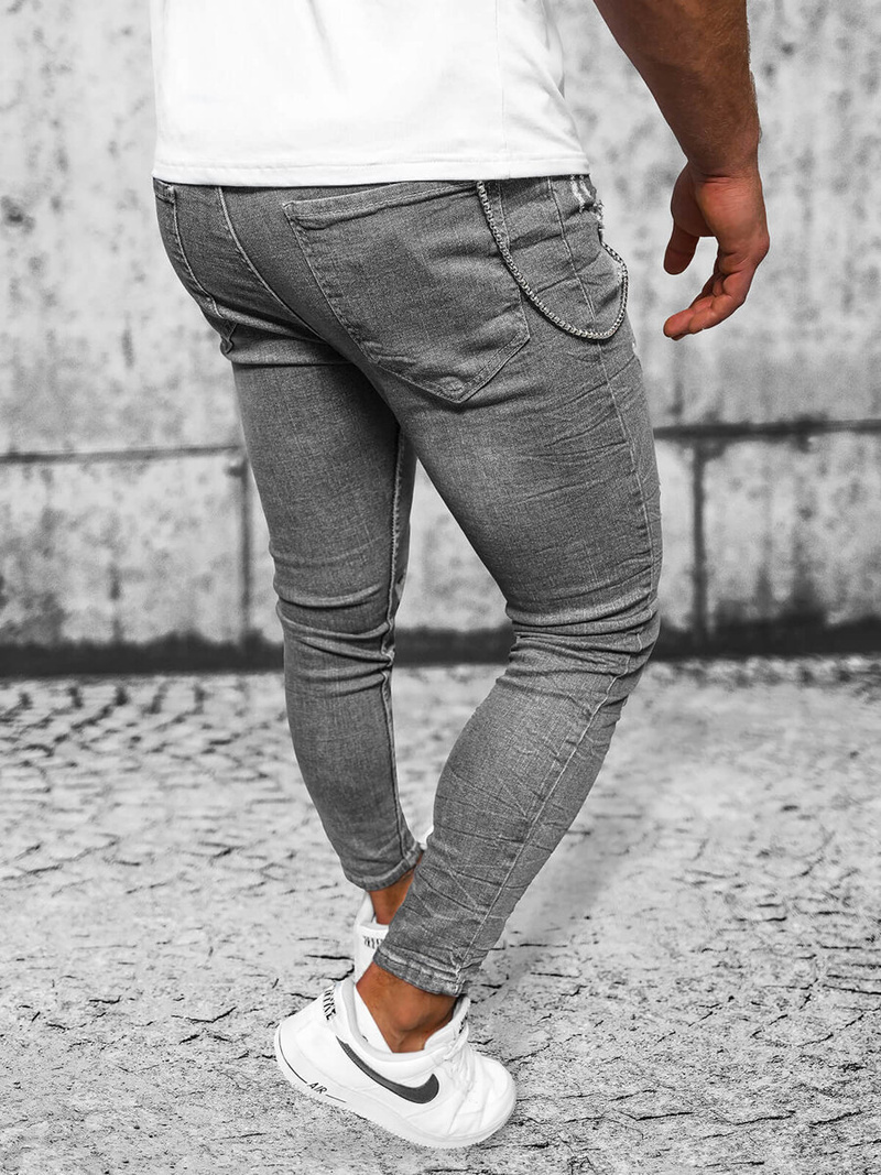 Vīriešu džinsi grafīta OZONEE O/MB459