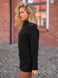 Sieviešu džemperis melns OZONEE JS/53B5201/3