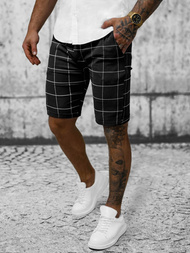 Vīriešu chino šorti melni OZONEE O/P4138