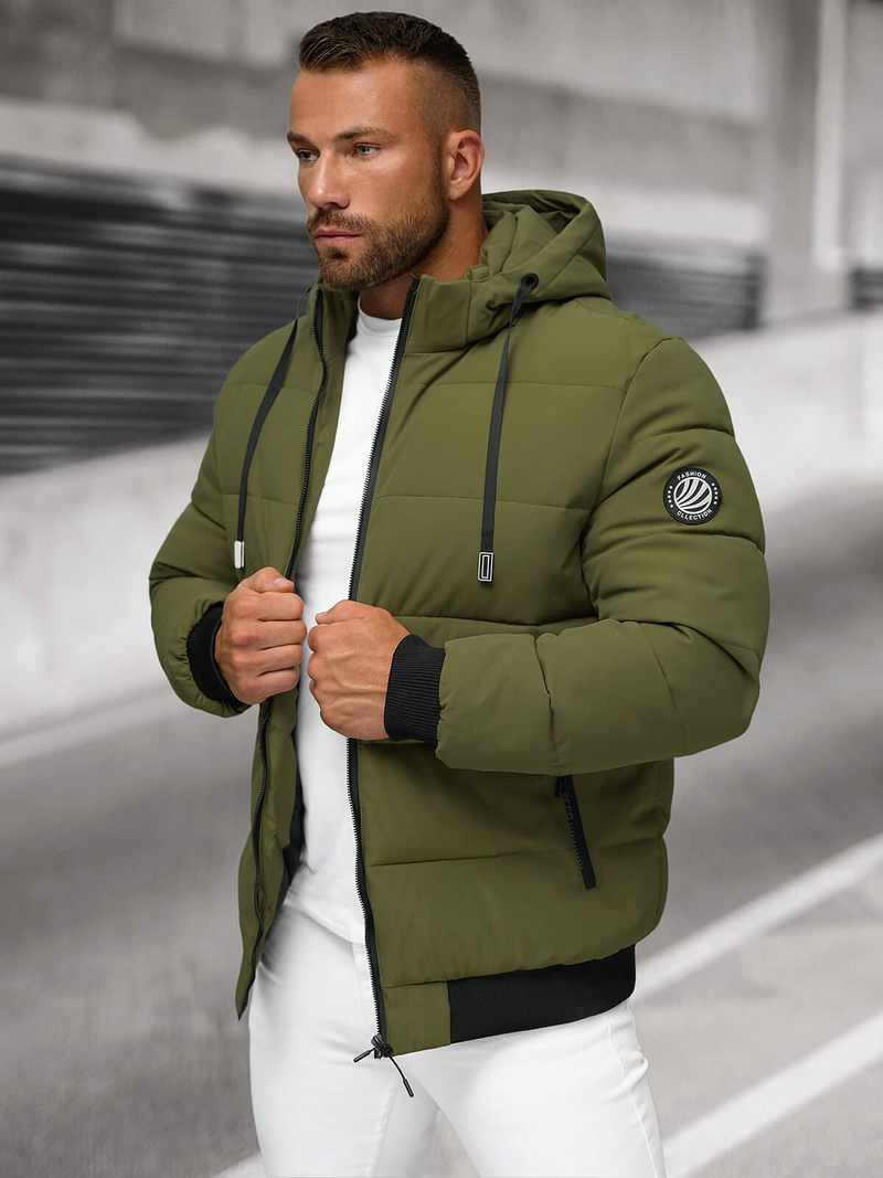 Vīriešu parka gaiša-haki OZONEE JS/31M5023/62