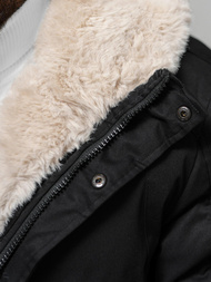 Vīriešu parka melna OZONEE JS/22M319/392