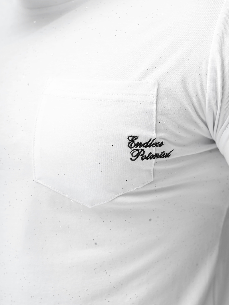 Vīriešu t-krekls balts OZONEE O/QQ1387