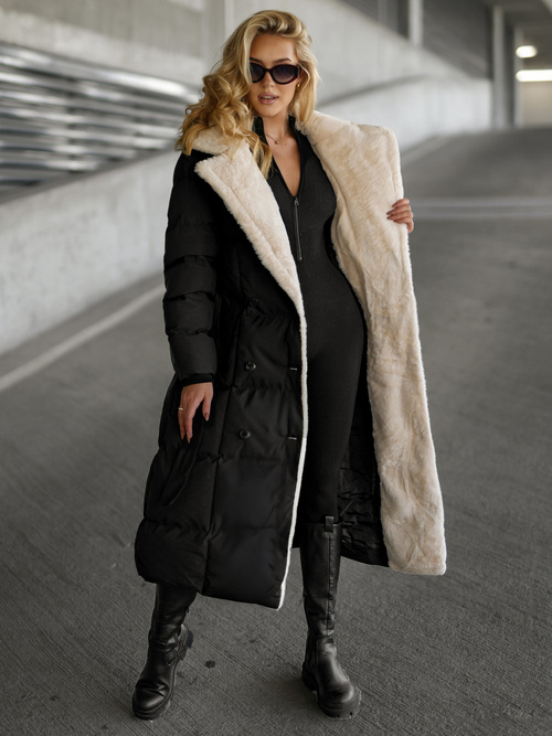 Sieviešu jaka melni-balts OZONEE JS/16M9168/392B