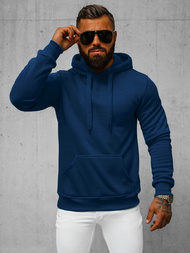 Vīriešu džemperis ar kapuci indigo OZONEE JS/2009/66Z