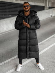 Vīriešu ziemas virsjaka melna OZONEE O/M3202Z